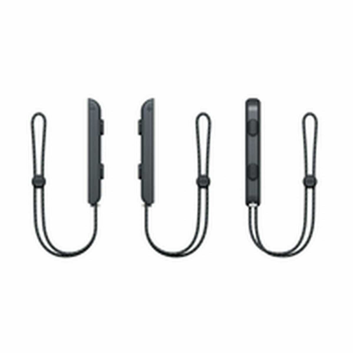 Three black lanyards with clip attachments on a white background