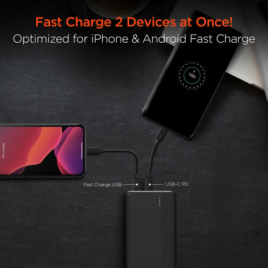 20000mAh Fast Charging Power Bank – 20W USB-C PD