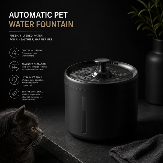 2000ML Automatic Pet Water Fountain – Ultra-Quiet USB Powered