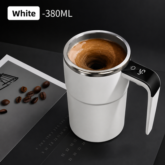 Self-Stirring Electric Coffee Mug – 380ml, Waterproof (IP67)