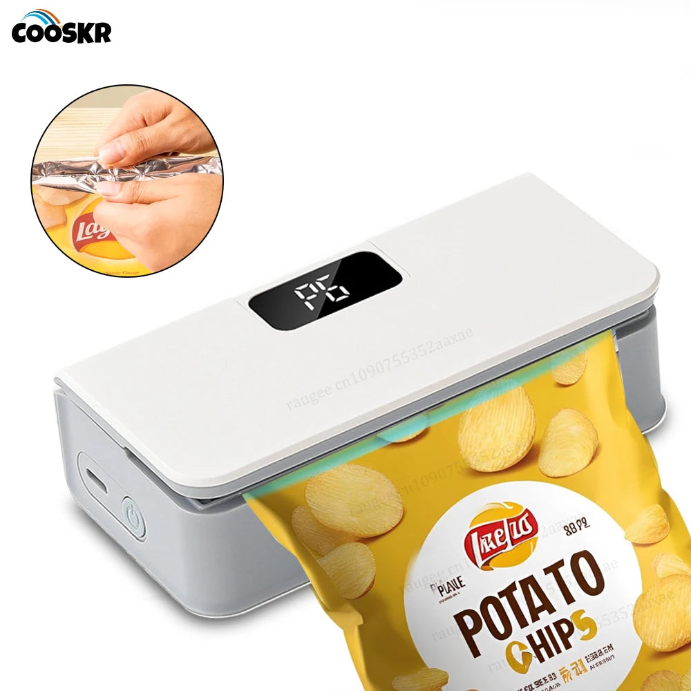 Plastic Bags Sealer Mini Heat Bag Sealing Machine 2 in 1 Heat Bag