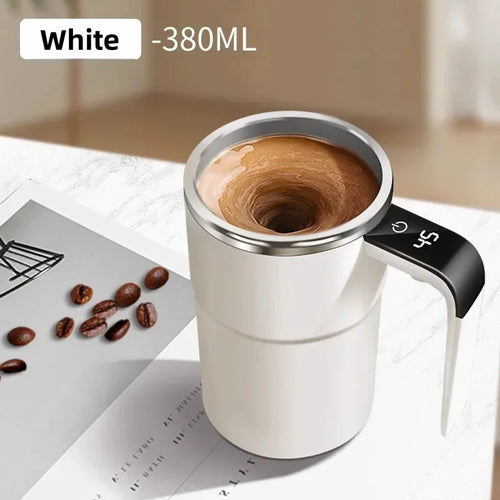 Self-Stirring Electric Coffee Mug – 380ml, Waterproof (IP67)