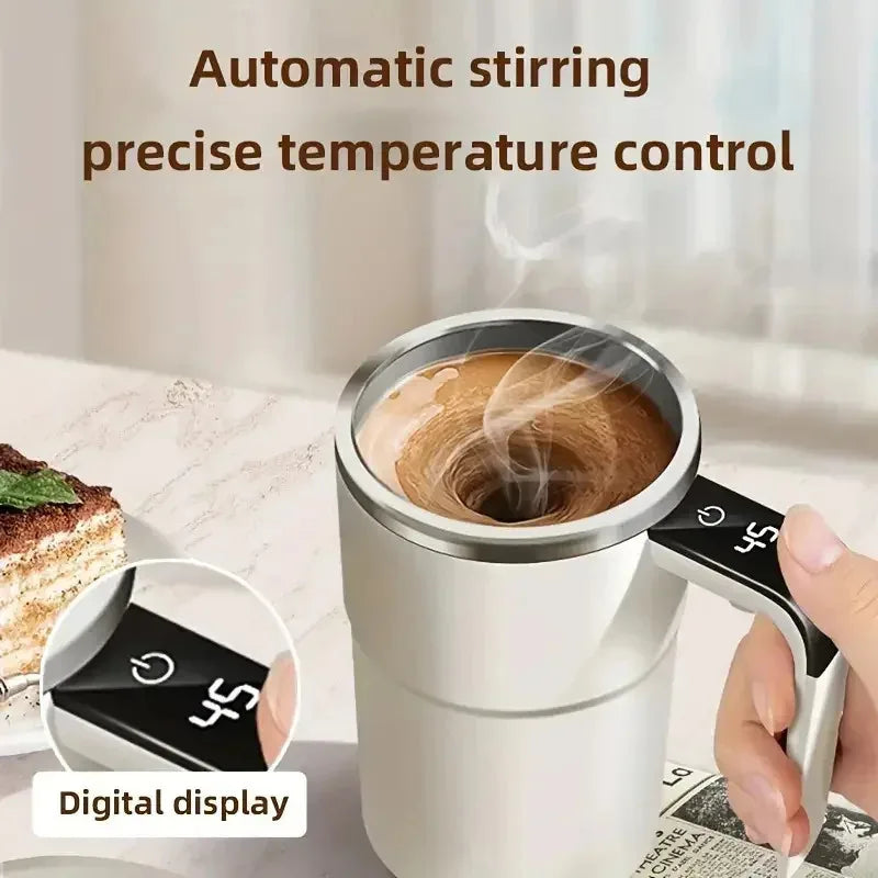 Self-Stirring Electric Coffee Mug – 380ml, Waterproof (IP67)
