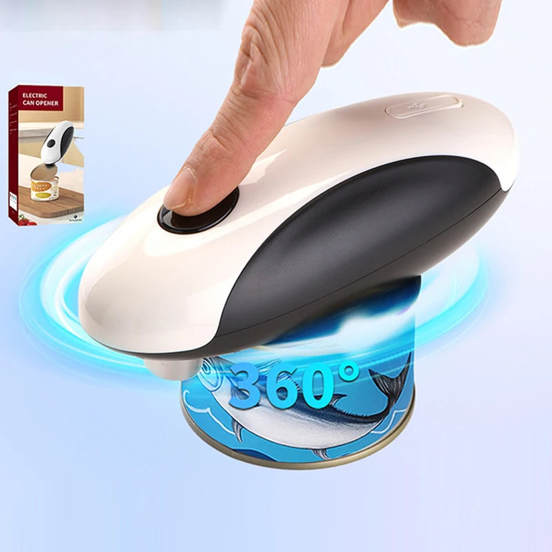 Electric Can Opener Automatic Jar Opener Portable Rechargeable Kitchen