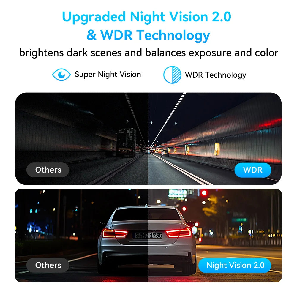DDPAI MINI Pro 2K Dash Cam WiFi Car DVR Night Vision Smart Voice