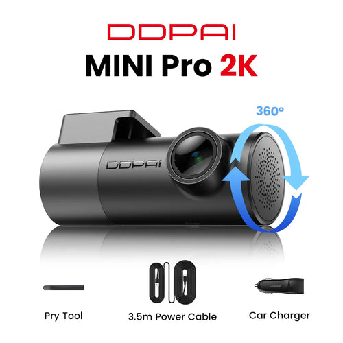 DDPAI MINI Pro 2K Dash Cam WiFi Car DVR Night Vision Smart Voice
