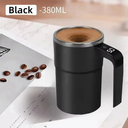 Self-Stirring Electric Coffee Mug – 380ml, Waterproof (IP67)