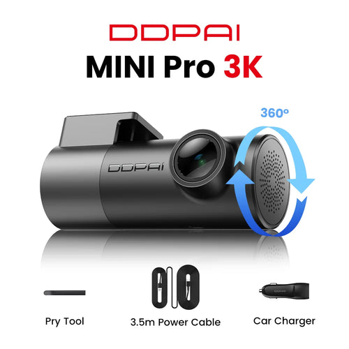 DDPAI MINI Pro 2K Dash Cam WiFi Car DVR Night Vision Smart Voice