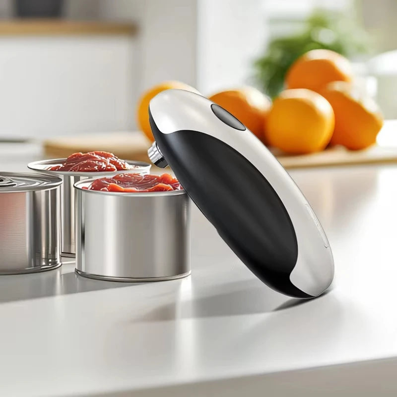 Electric Can Opener Automatic Jar Opener Portable Rechargeable Kitchen
